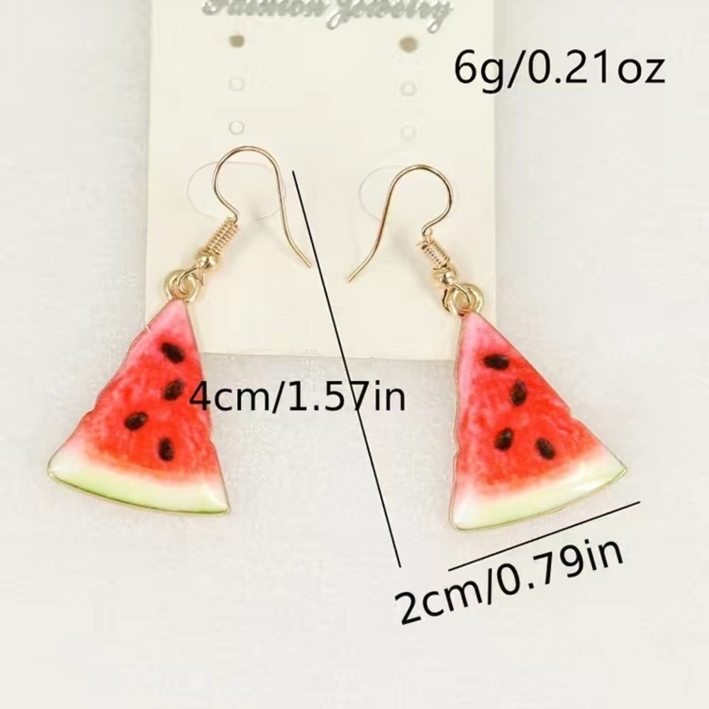 Watermelon Earrings - Picture 4 of 4